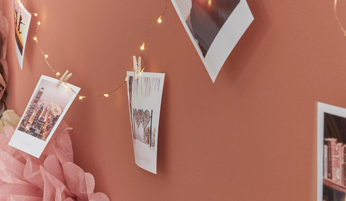 DIY : créez votre guirlande lumineuse photos pour Saint Valentin