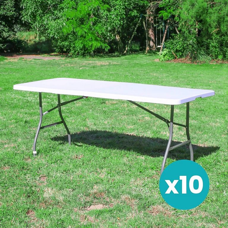 Où Trouver Table Plastique Jardin pas cher Blanc ou Noir