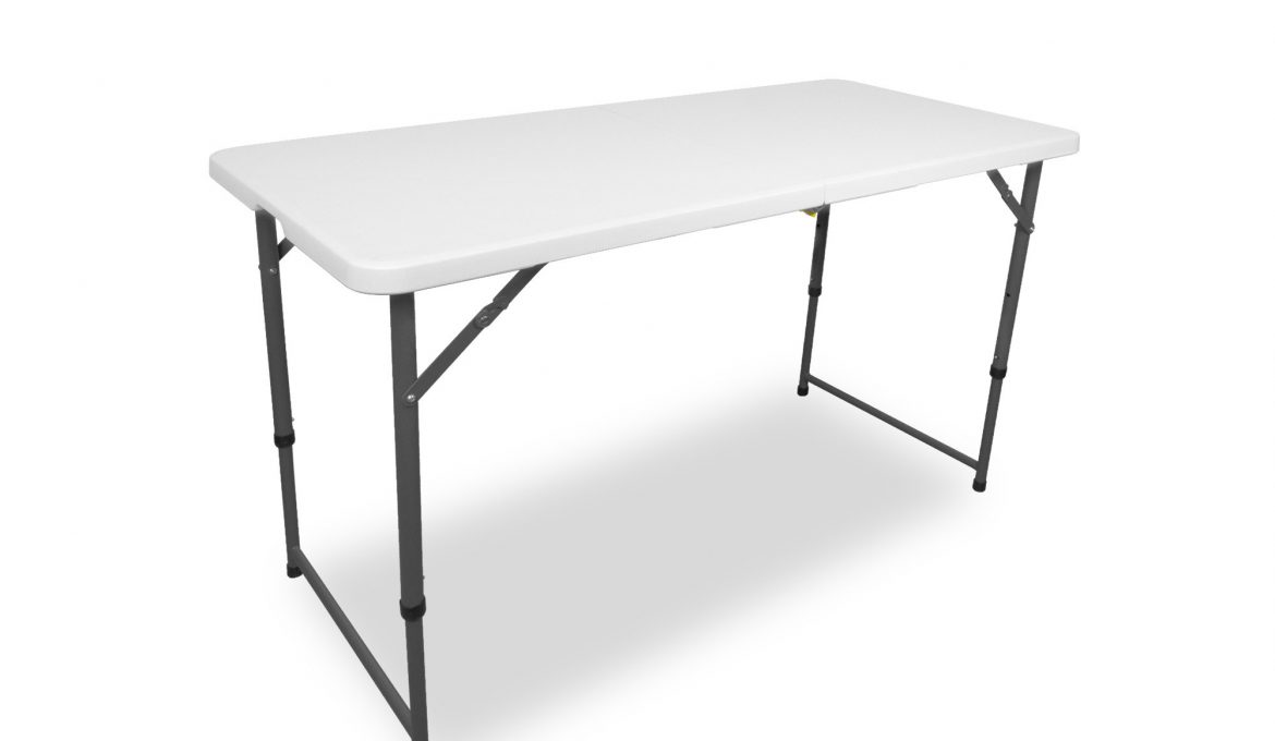 Petite table pliante blanche